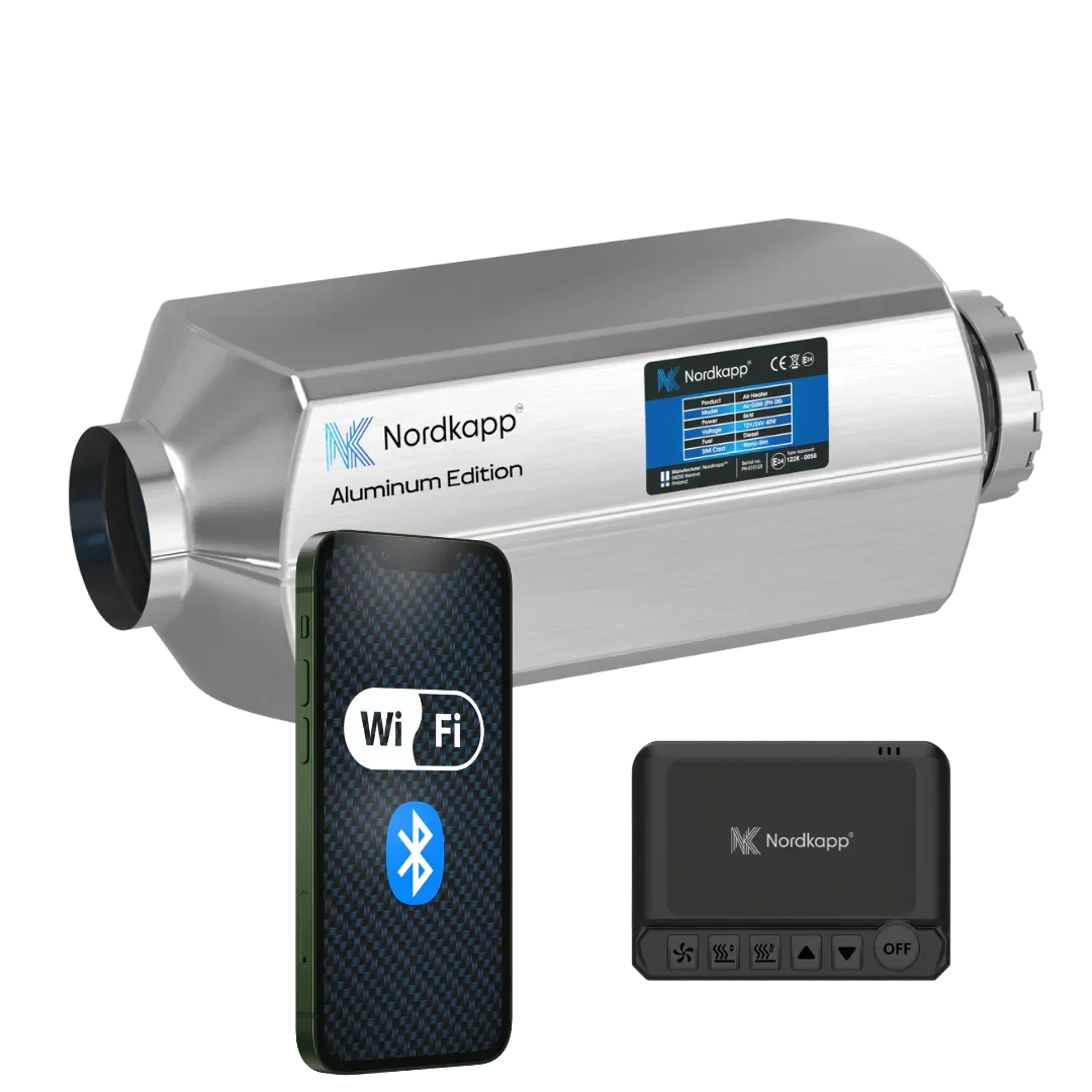Nordkapp | Naftové kúrenie vzduchu Air Wi-Fi + Bluetooth Gen3 – 12 V / 24 V